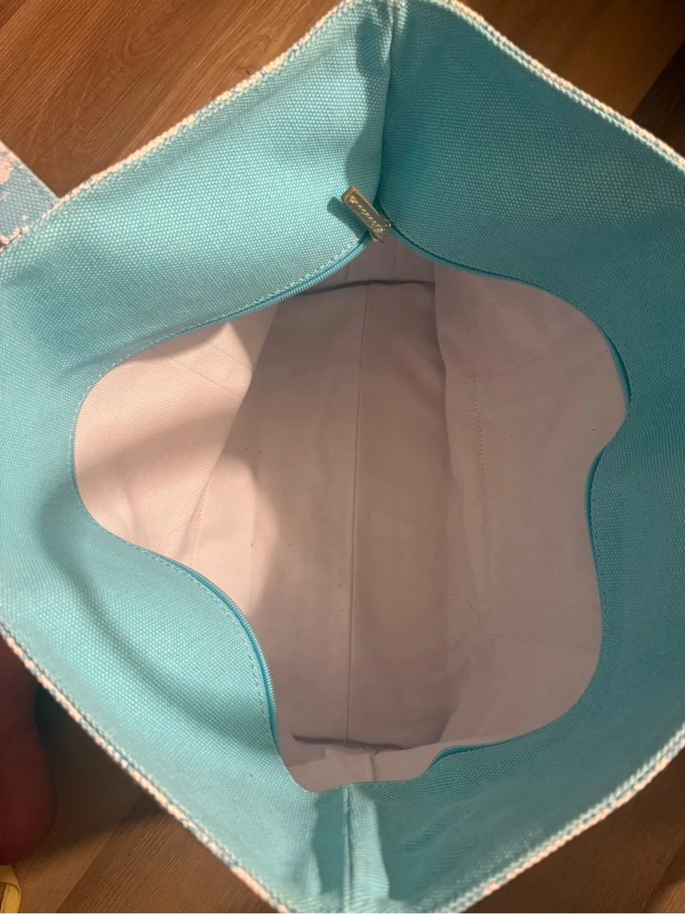 Lilly Pulitzer Aqua New York City-Print Canvas Tote